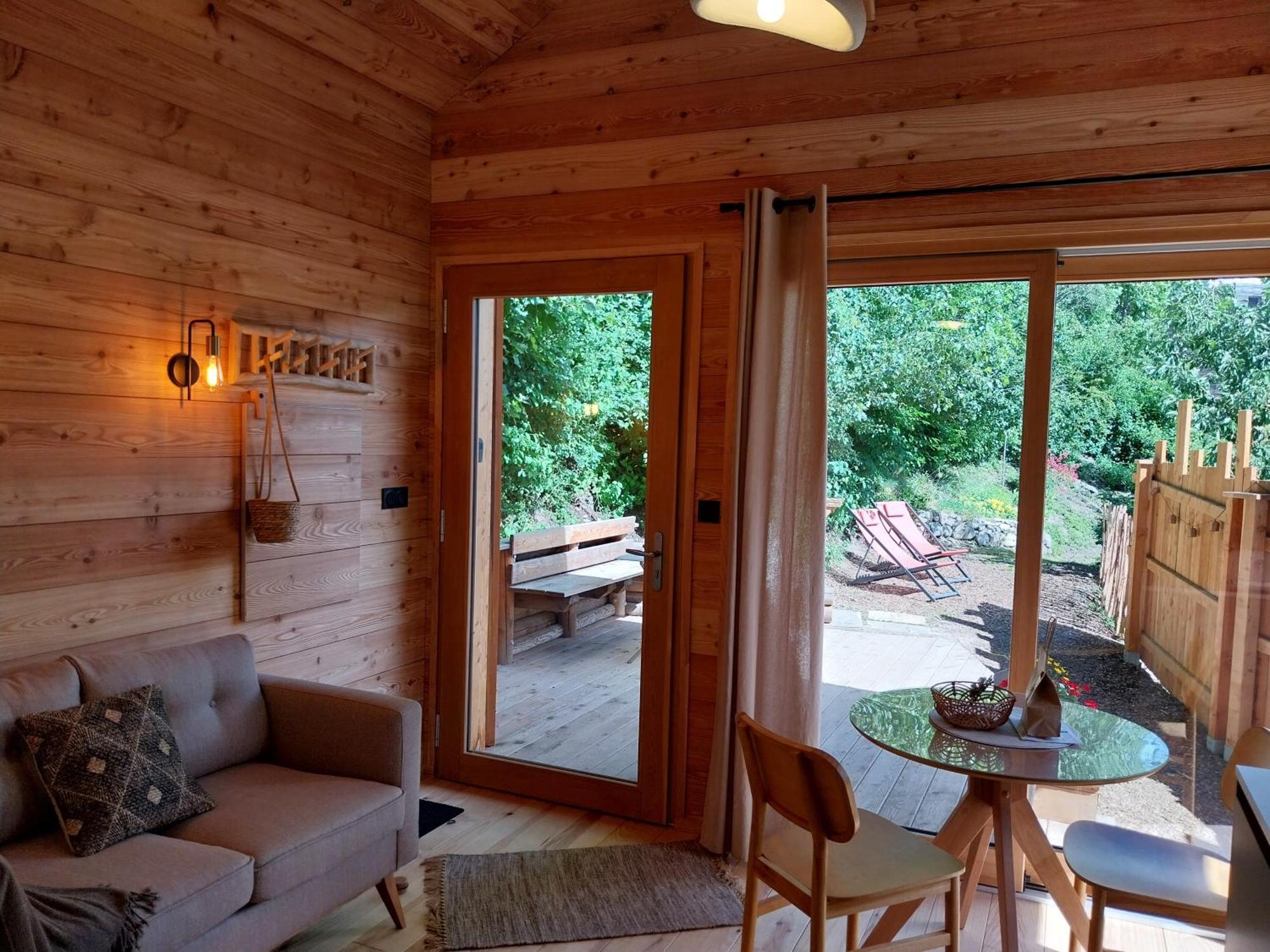 Petit Chalet Neuf Independant 2 Pers "La Cabane De Jean " Briançon Buitenkant foto