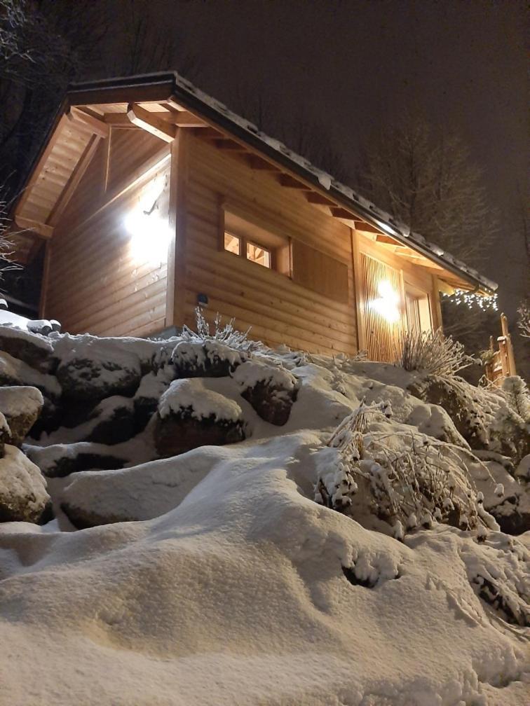 Petit Chalet Neuf Independant 2 Pers "La Cabane De Jean " Briançon Buitenkant foto