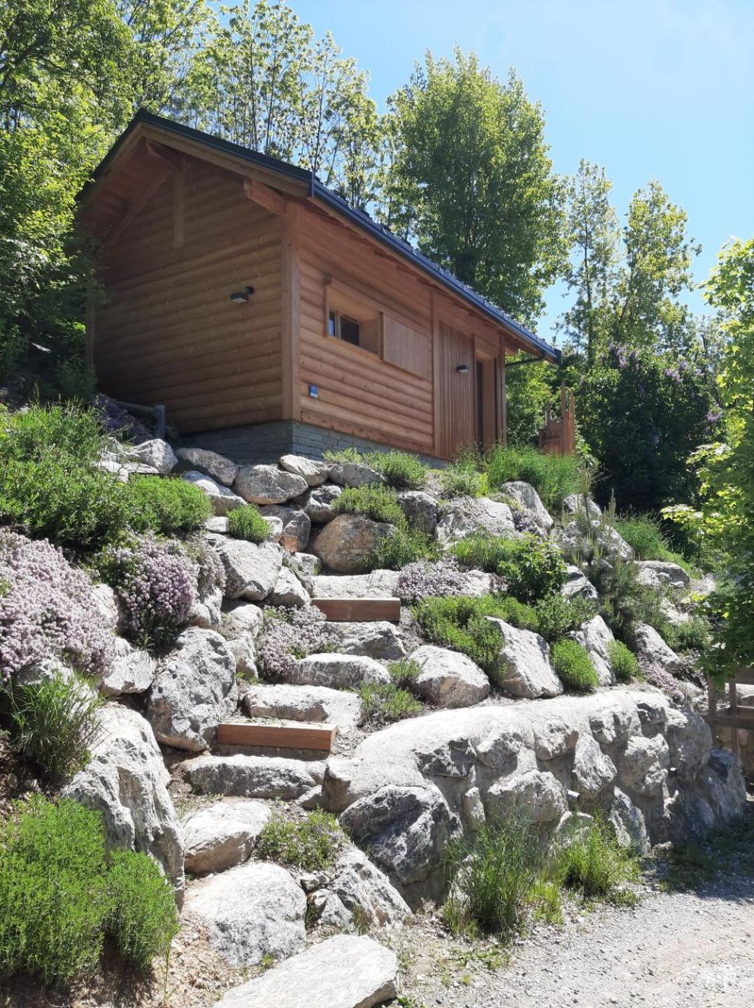 Petit Chalet Neuf Independant 2 Pers "La Cabane De Jean " Briançon Buitenkant foto